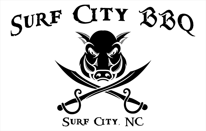 Surf City BBQ Logo Black